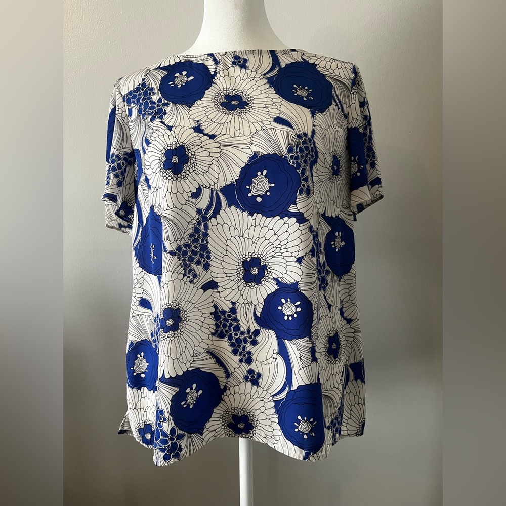 Talbots Medium Petite Floral Blouse